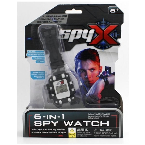 SpyX 6-in-1 Spy Watch with Telescope Kids/Children Black 6y+