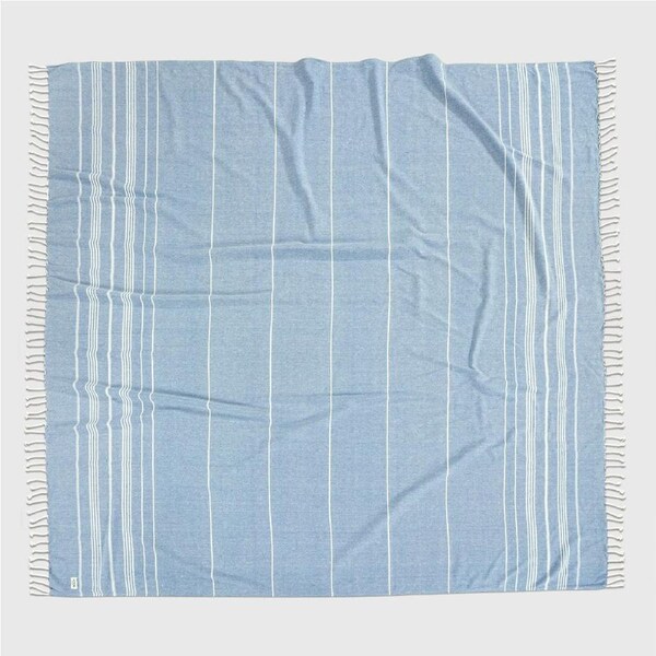 Turkish Towel Beach Blanket - Sky Blue