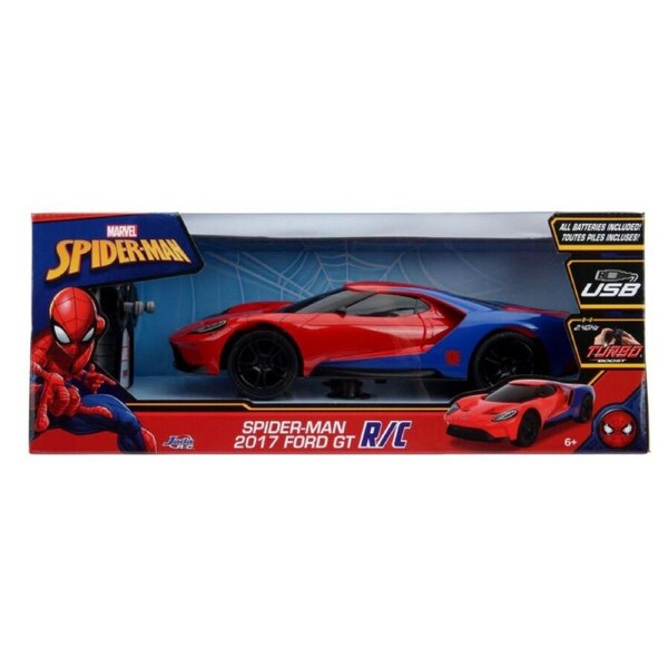 Marvel Comics - 2017 Ford GT (Spider-Man) 1:16 Scale Remote Control Car