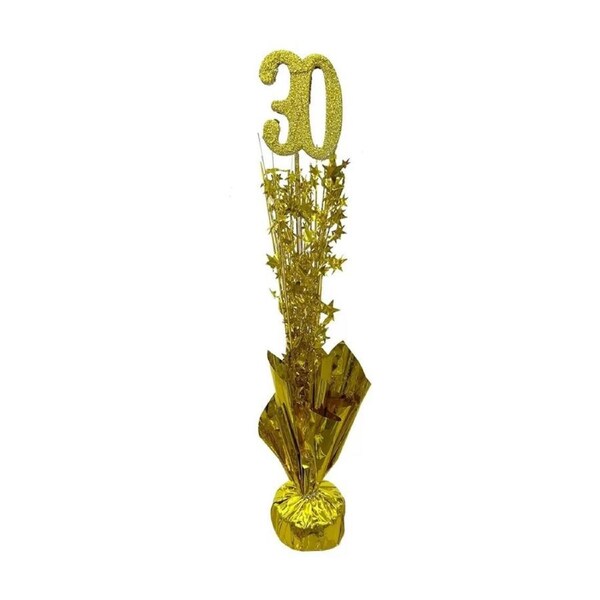 More Than Party Centrepiece Table Decoration 30th Birthday Gold