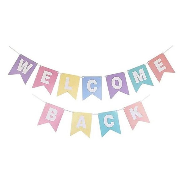 More Than Party Welcome Back Banner Decoration Accessory Multicolour