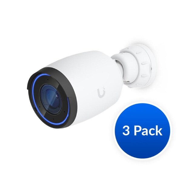 Ubiquiti AI Professional UniFi Protect Indoor/Outdoor 4K PoE Camera, White, 3