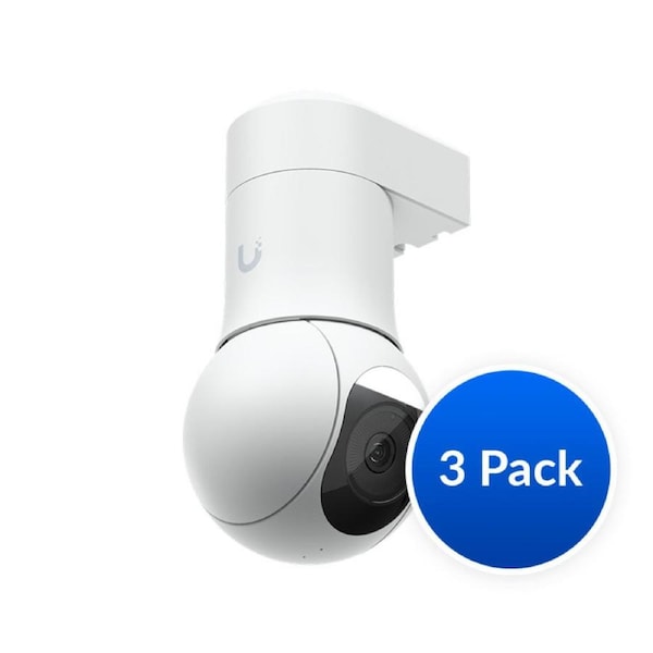 Ubiquiti UniFi Protect G5 PTZ Camera, 3 Pack - OEM White, Compact, Weatherproof
