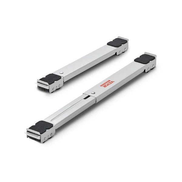 Heavy Duty Furniture Appliances Rollers, 660 lbs Total Load, Extendable Appliance Rollers, Mobile Washing Machine Base, Fridge Stand Dolly Movers for Refrigerators, Dryers, and Dishwashers, White