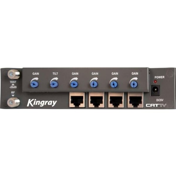 KINGRAY 4 Way Rf Over Cat5 Amplifier Kingray
