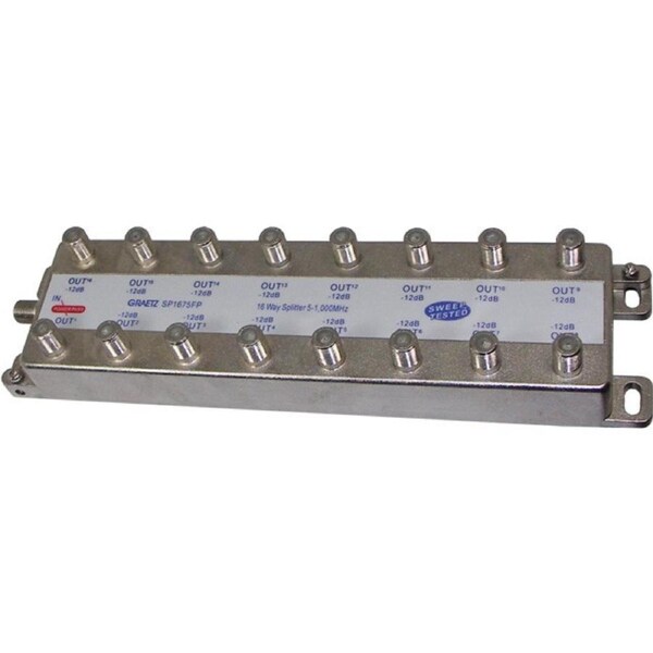 AERIAL INDUSTRIES 16 Way F Splitter Free To Air 1 X Dc Power Pass