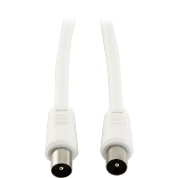 PRO2 3M Rg59Quad Pal Flylead Pal Plug To Pal Plug White