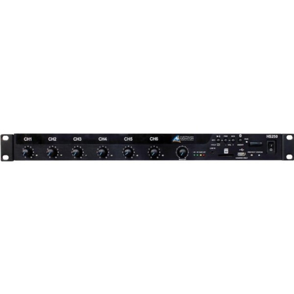 AUSTRALIAN MONITOR 1Ru 250W Class D Mixer Amp Re-Nameable Blutooth -Tones-Usb