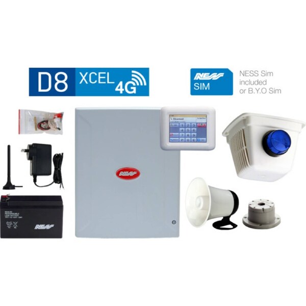 NESS D8Xcel4G Navigator & Siren Kit Unlocked Sim Included