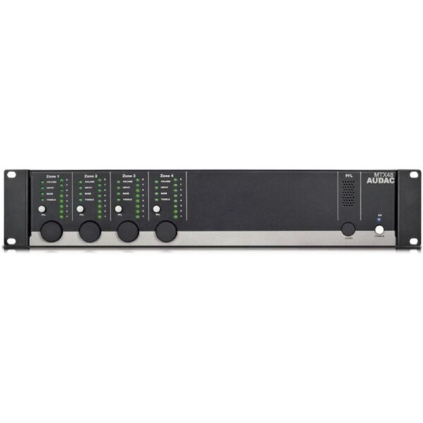 AUDAC 4 Zone Multi Zone Audio Matrix Mixer With Web Based Control