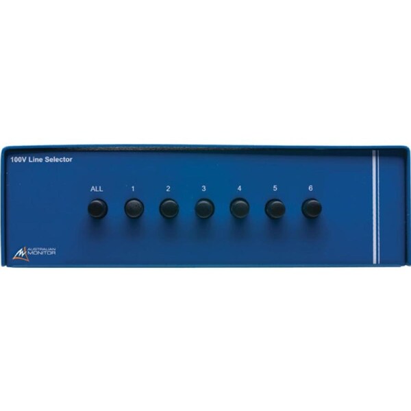 AUSTRALIAN MONITOR 6 Zones 100V Speaker Selector Australian Monitor