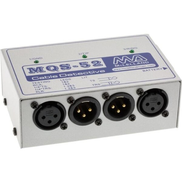 MCLELLAND Microphone Cable Tester Xlr Rca 6.3Mm Midi 5Pin