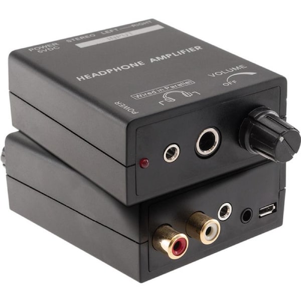 PRO2 Headphone Amplifier Stereo 3.5Mm And Rca Inputs