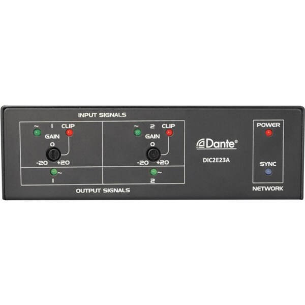 MCLELLAND 2Ch Analogue Dante Converter Mic Or Line 2Ch In/Out Puts