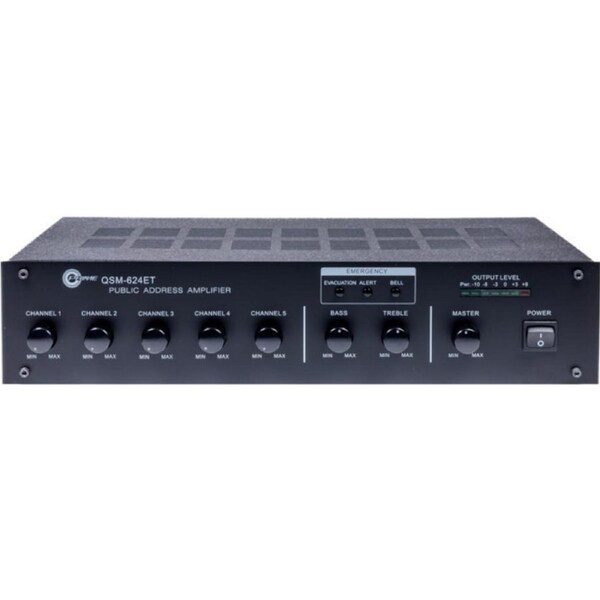 EZY PA 240W School Pa Amplifier With Chime, Bell, Alert& Evac Tone