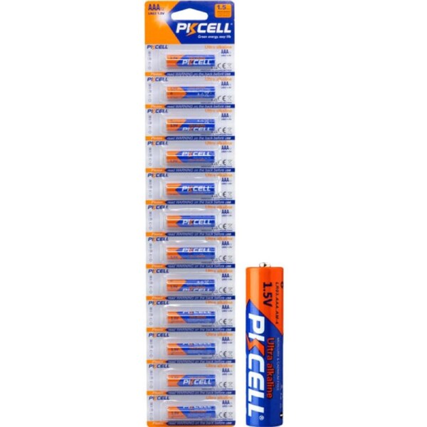 PKCELL 1.5V Ultra Alkaline Aaa Battery 12Pk Lr03 Ultra Digital