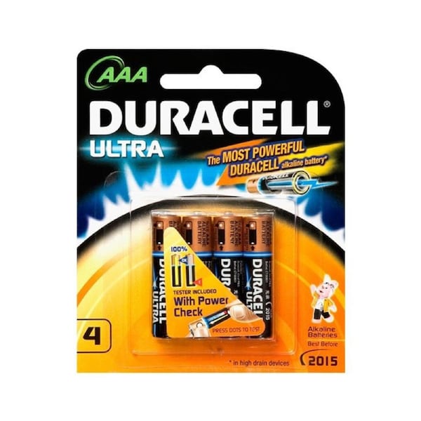 DURACELL Aaa Duracell Ultra Alkaline Battery Pk4