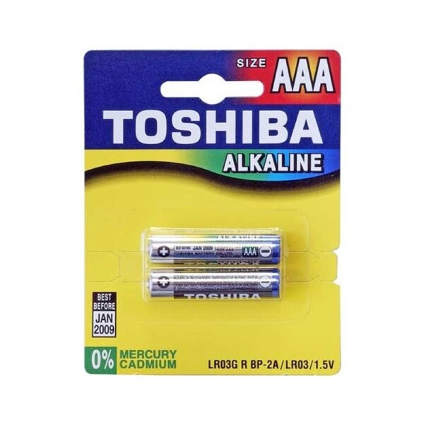 TOSHIBA 2 Pack Aaa Alkaline Battery Toshiba