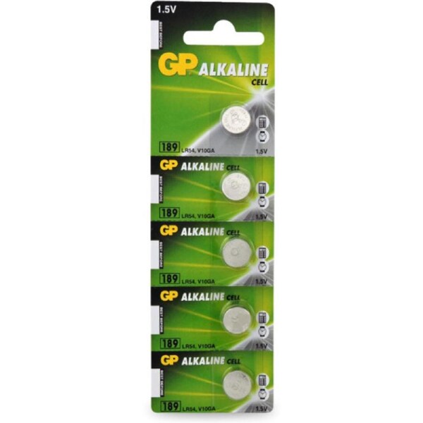 GP Battery Alkaline Pk5 189 - Lr54