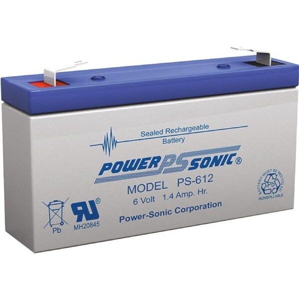 POWER SONIC 6V 1.4Amp Sla Battery F1 Terminal Sealed Lead Acid