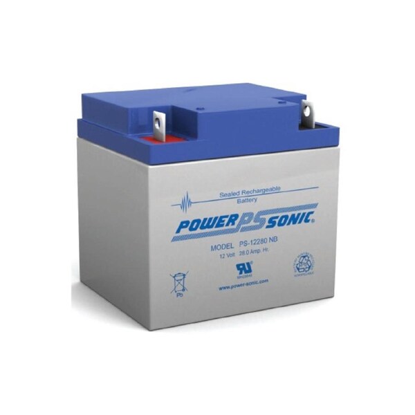 POWER SONIC 12V 28Amp Sla Battery Nb1 Terminal Sealed Lead Acid