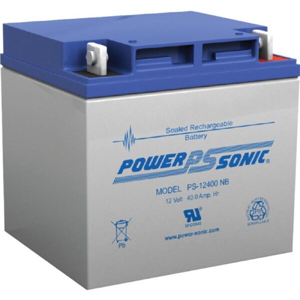 POWER SONIC 12V 40Amp Sla Battery Nb4 Terminal Sealed Lead Acid