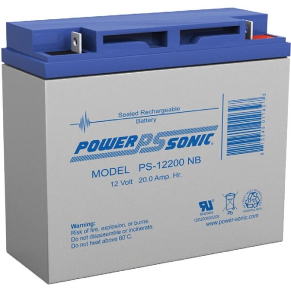 POWER SONIC 12V 20Amp Sla Battery Nb2 Terminal Sealed Lead Acid