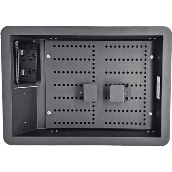 BUILT BOARDS Black Small Recessed Wall Box With Gpo