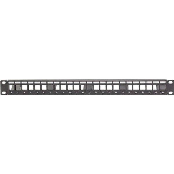 PRO2 19" 1Ru 24 Port Unloaded Patch Panel