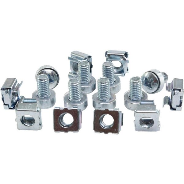 PRO2 Rack Mount Bolt Nut 8 Sets Pack M6 Bolt Nut Washer