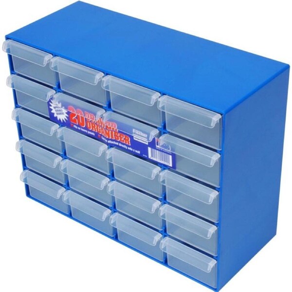 FISCHER PLASTIC 20 Drawer Storage Cabinet Spart Parts - Fischer Plastic