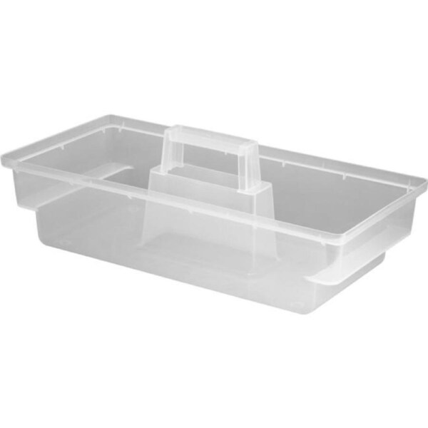 FISCHER PLASTIC Clear Plastic Carry Caddy Large Fischer