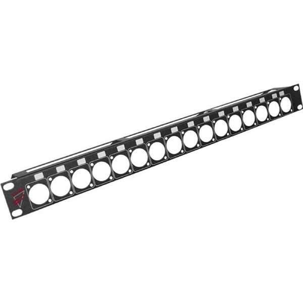 LINK 1Ru 16 Chan Pre Punched Panel Rack D Mount Xlr Connectors