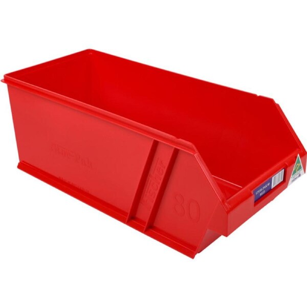 FISCHER PLASTIC Extra Large Parts Drawer Red Stor Pak 80 W200 X D440 X H165Mm