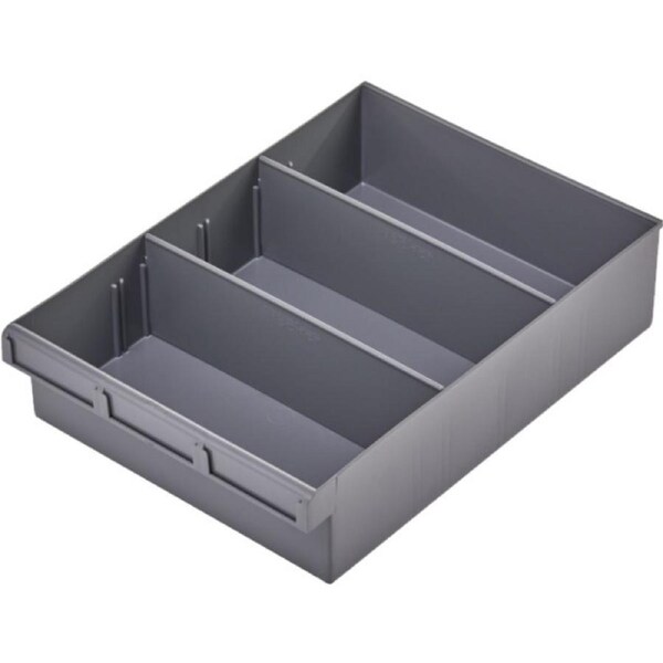 FISCHER PLASTIC Grey 300Mm Spare Parts Tray 300 W X 400 D X 100Mm H