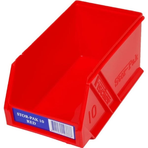 FISCHER PLASTIC Small Storage Drawer Red Stor-Pak Containers