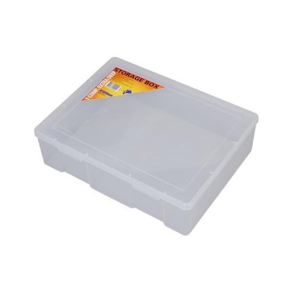 FISCHER PLASTIC Single A4 Sized Storage Box Large Extra Deep Plastic Case
