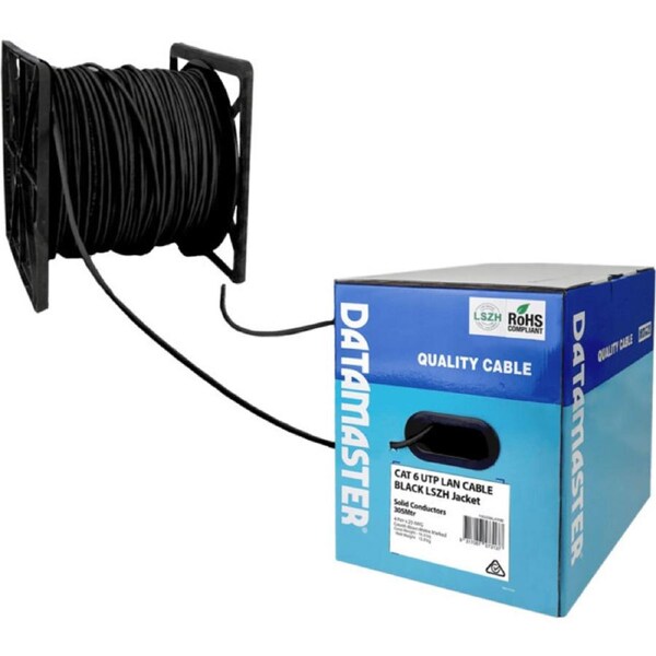 DATAMASTER 305M Utp Cat6 Solid Cable Black Roll Code