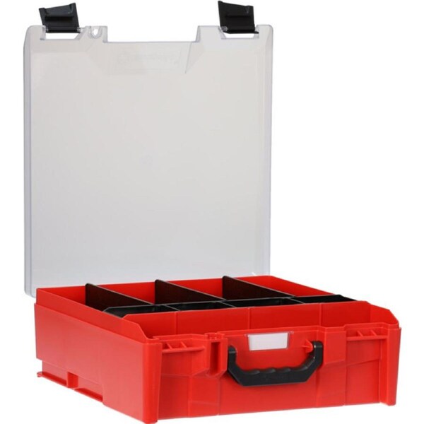 STORAGETEK Abs Large Case With Clear Lid Red
