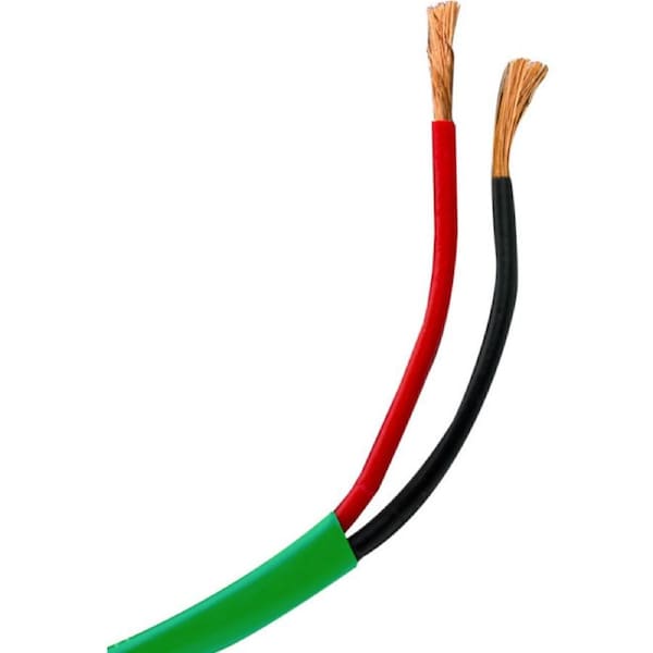 UNIFIED COPPER 2 Core Burial Speaker Cable-1M 14 Guage - Green Jacket