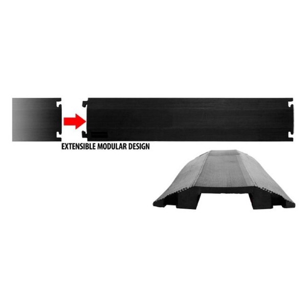 CABLE SAFE Medium Duty Pedestrian Cover Office Cable Ramp 83Mm Channel