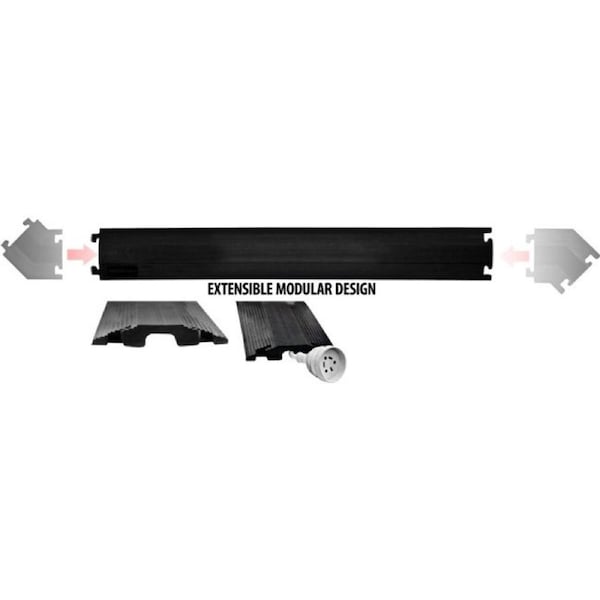 CABLE SAFE Light Duty Pedestrian Cover Office Cable Ramp 38Mm Channel
