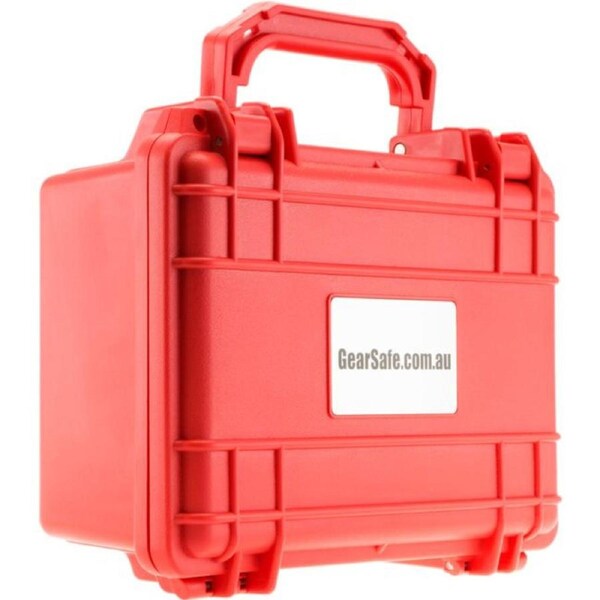 GEARSAFE Red 210 X 167 X 90 Protective Case With Foam Gearsafe