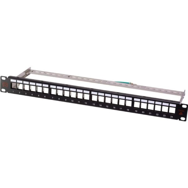 RADUM 24Port Cat6A Shield Unloaded Panel
