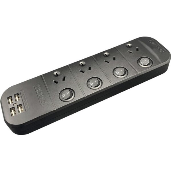 JACKSON 4 Outlet Switched Powerboard With Usb Charging