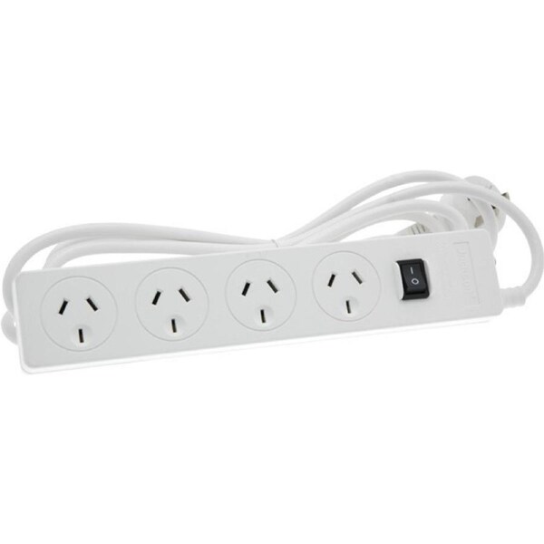 JACKSON 4-Way Powerboard With Surge Overload & 3Mt Lead Jackson