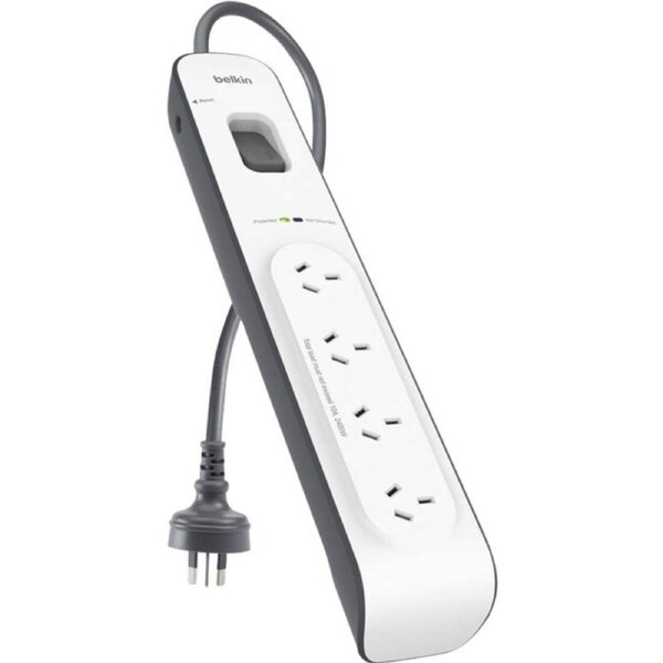 BELKIN 4-Way Master Switch Powerboard Surge Protected