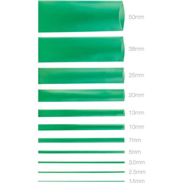 5.0Mmx1.2M Heat Shrink - Green Hsgn135