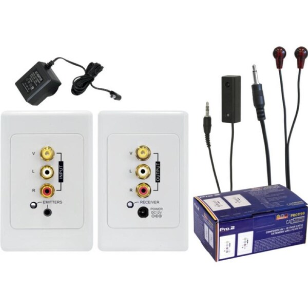 PRO2 Active Composite Stereo + Ir Cat5 Extender Suits Clipsal