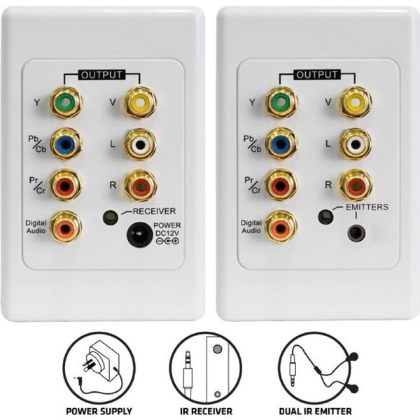 PRO2 Audio Video And Component + Ir Cat5 Extender Kit Suit Clipsal